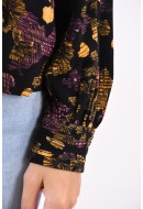 Bluza Dama Selected Slfgiselle Black Aop